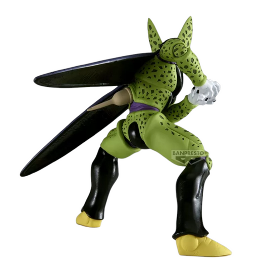 Figurine Cell Forme Parfaite Match Makers Dragon Ball Z, posture offensive avec ailes déployées.