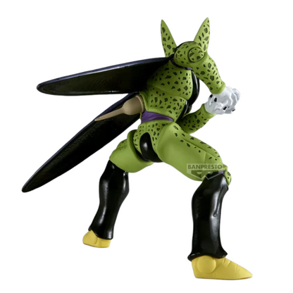 Figurine Cell Forme Parfaite Match Makers Dragon Ball Z, posture offensive avec ailes déployées.
