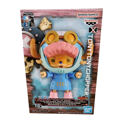 Boîte de la figurine Tony Tony Chopper Egghead The Grandline Series – One Piece, avec visuel du personnage en tenue SSG.