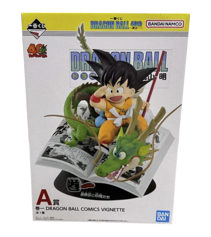 Boîte de la figurine Goku Kid Ichiban Kuji Dragon Ball 40th Part 1 A Prize – Dragon Ball, avec illustration du produit.