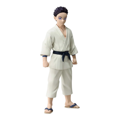 Figurine Hakuji Kizuna no Sou – Demon Slayer, version humaine en tenue traditionnelle blanche et sandales japonaises.