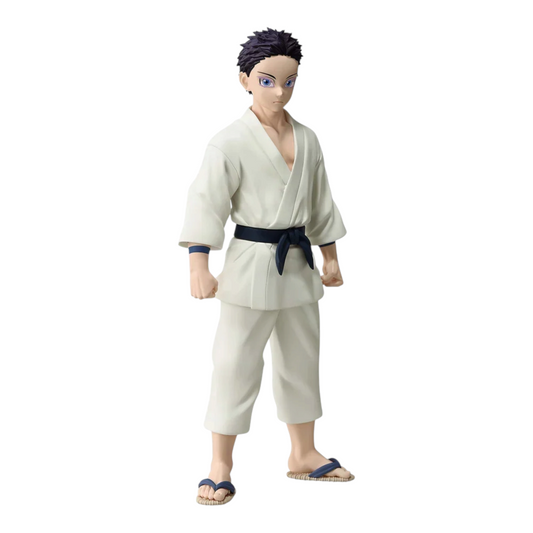 Figurine Hakuji Kizuna no Sou – Demon Slayer, version humaine en tenue traditionnelle blanche et sandales japonaises.