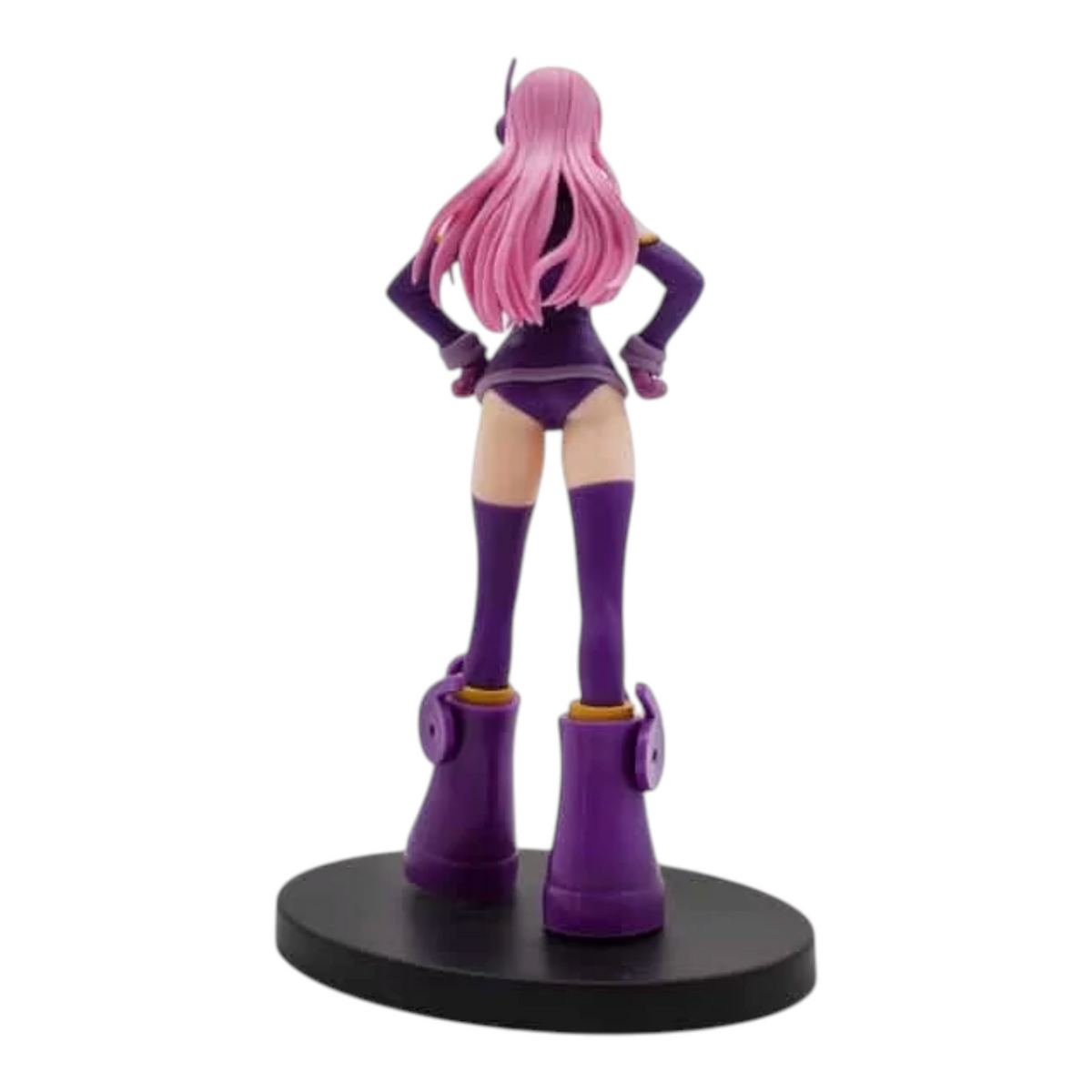 Figurine Jewelry Bonney Egghead The Grandline Series – One Piece, vue de dos avec sa tenue violette futuriste.