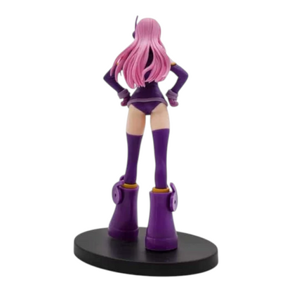Figurine Jewelry Bonney Egghead The Grandline Series – One Piece, vue de dos avec sa tenue violette futuriste.