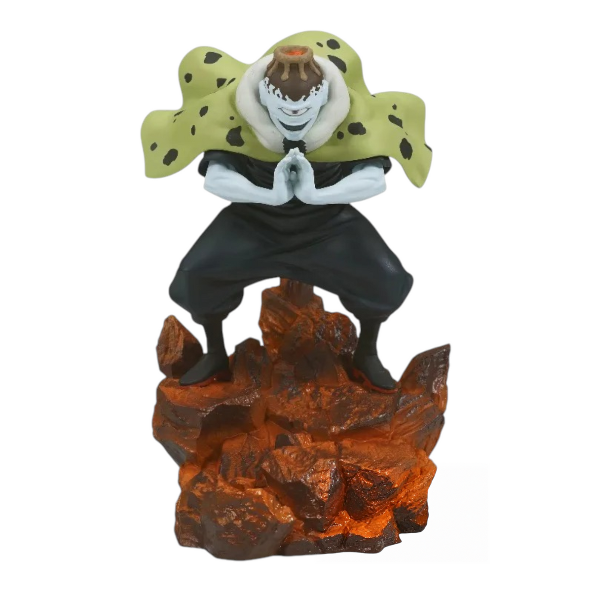 Figurine Jogo Combination Battle 4 – Jujutsu Kaisen, en posture de combat sur un socle rocheux volcanique.