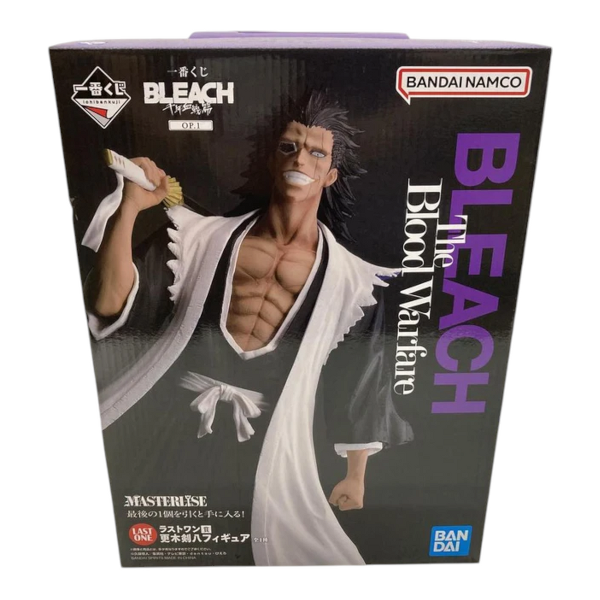 Boîte de la figurine Kenpachi Zaraki Édition Spéciale Last One MASTERLISE – Bleach Thousand-Year Blood War.
