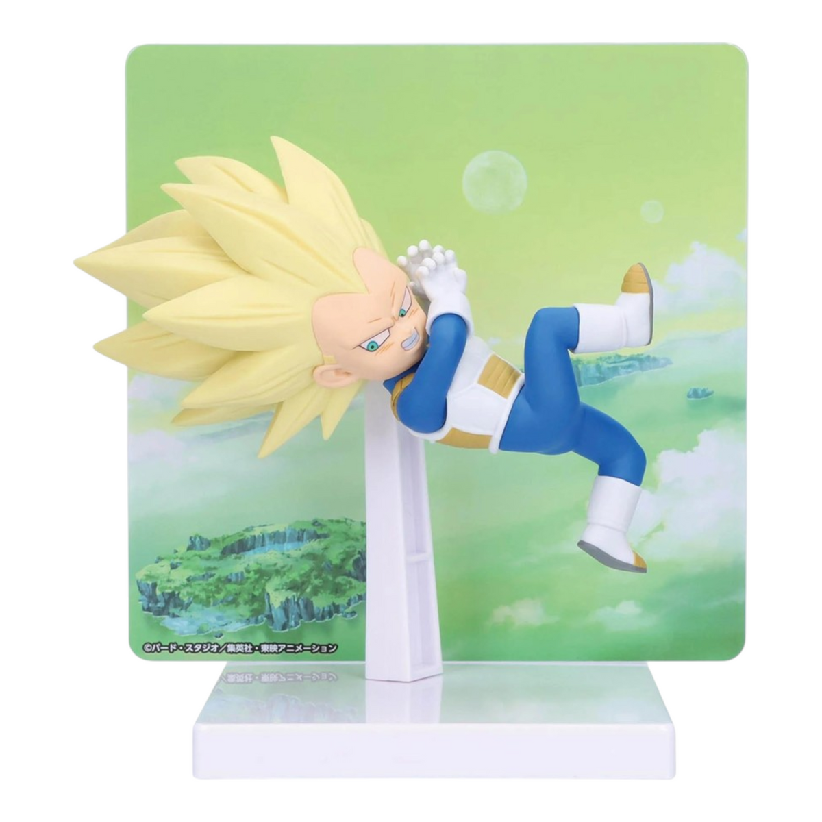 Vegeta Mini Super Saiyan 3 Figure With Panel - Dragon Ball DAIMA