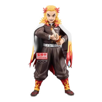 Figurine Kyojuro Rengoku Grandista – Demon Slayer, en uniforme de pourfendeur avec son katana prêt à être dégainé.