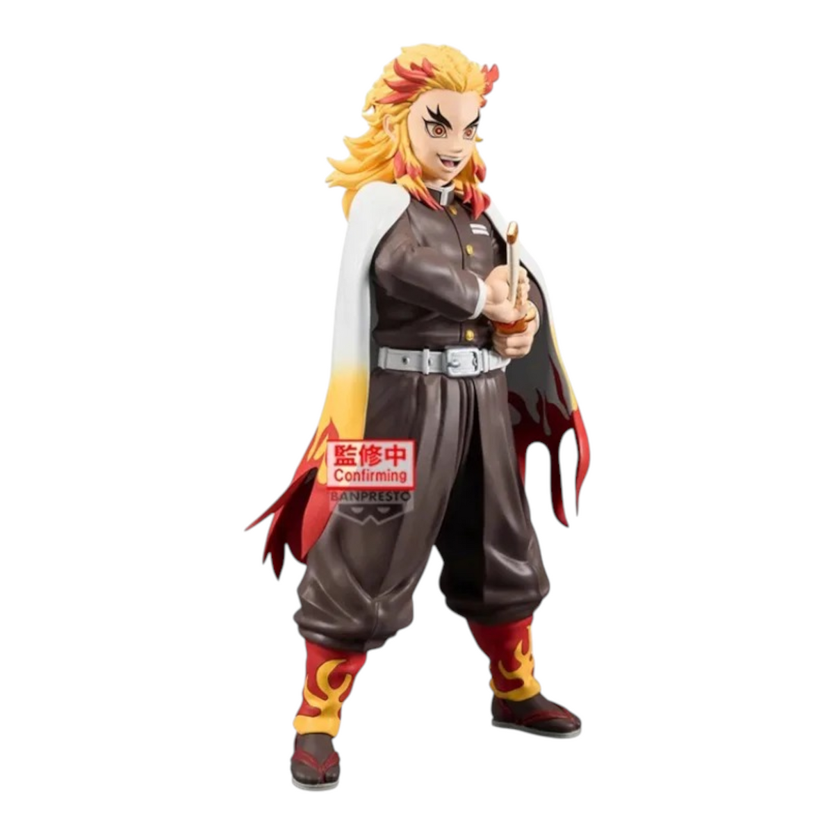 Figurine Kyojuro Rengoku Grandista – Demon Slayer, en uniforme de pourfendeur avec son haori et son katana.
