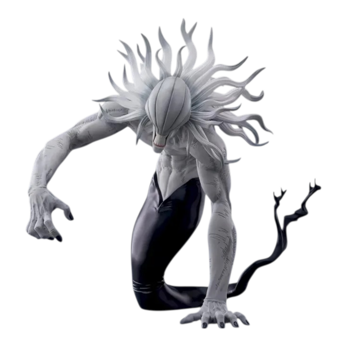 Figurine Rika Orimoto Figurizmα – Jujutsu Kaisen, posture dynamique menaçante avec longs bras et chevelure blanche.