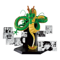 Figurine Shenron Last One Prize Dragon Ball 40th Anniversary (Part 2) – Dragon Ball, entouré de cases du manga.