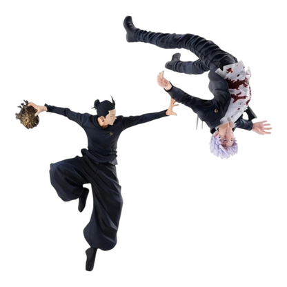 Figurine Suguru Geto Figurizmα – Jujutsu Kaisen, en posture aérienne avec un esprit maudit, aux côtés de Satoru Gojo.