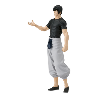 Figurine Toji Fushiguro King of Artist – Jujutsu Kaisen, debout avec un sourire provocateur et la main tendue.