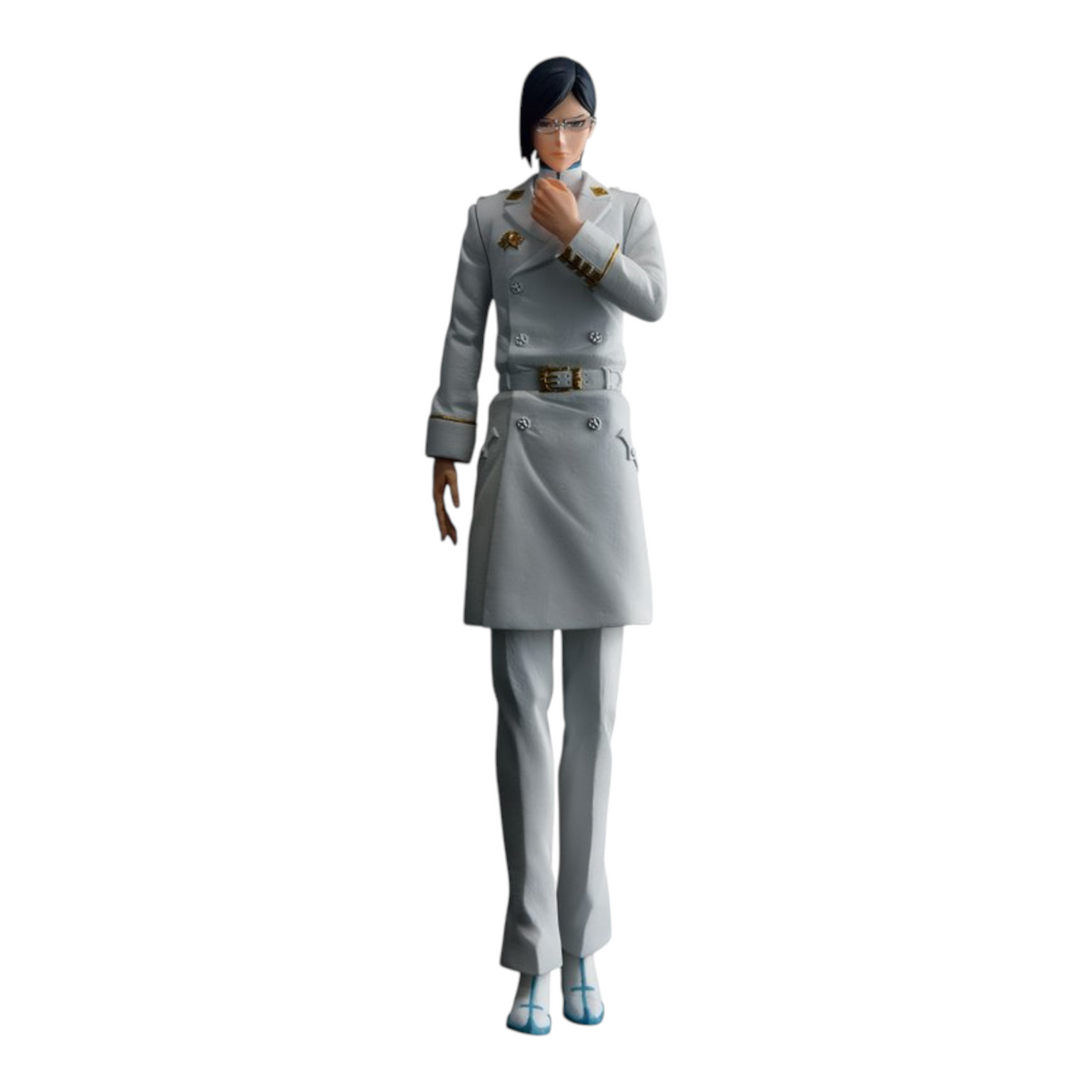 Figurine Uryû Ishida MASTERLISE Ichiban Kuji Bleach: Thousand-Year Blood War, en uniforme blanc de Quincy.